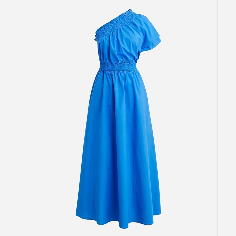 J. Crew One Shoulder Cotton Dress NWT